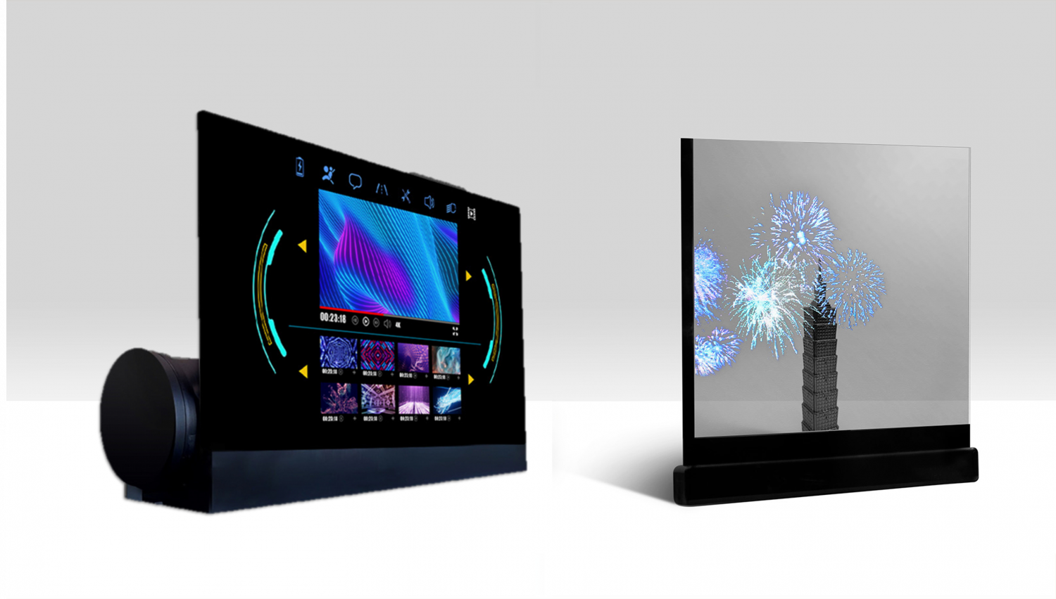 可卷式、折迭性、高透明